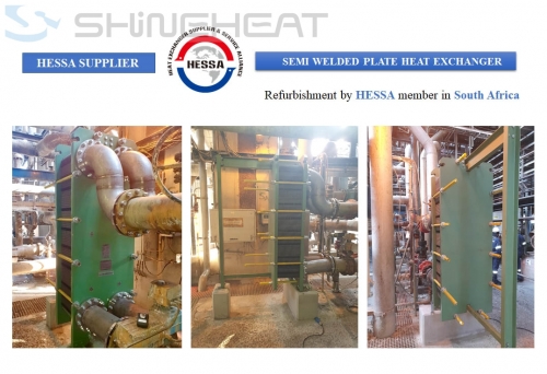 Semi Welded Plate Heat Exchanger apply for Pulp and Paper Mill